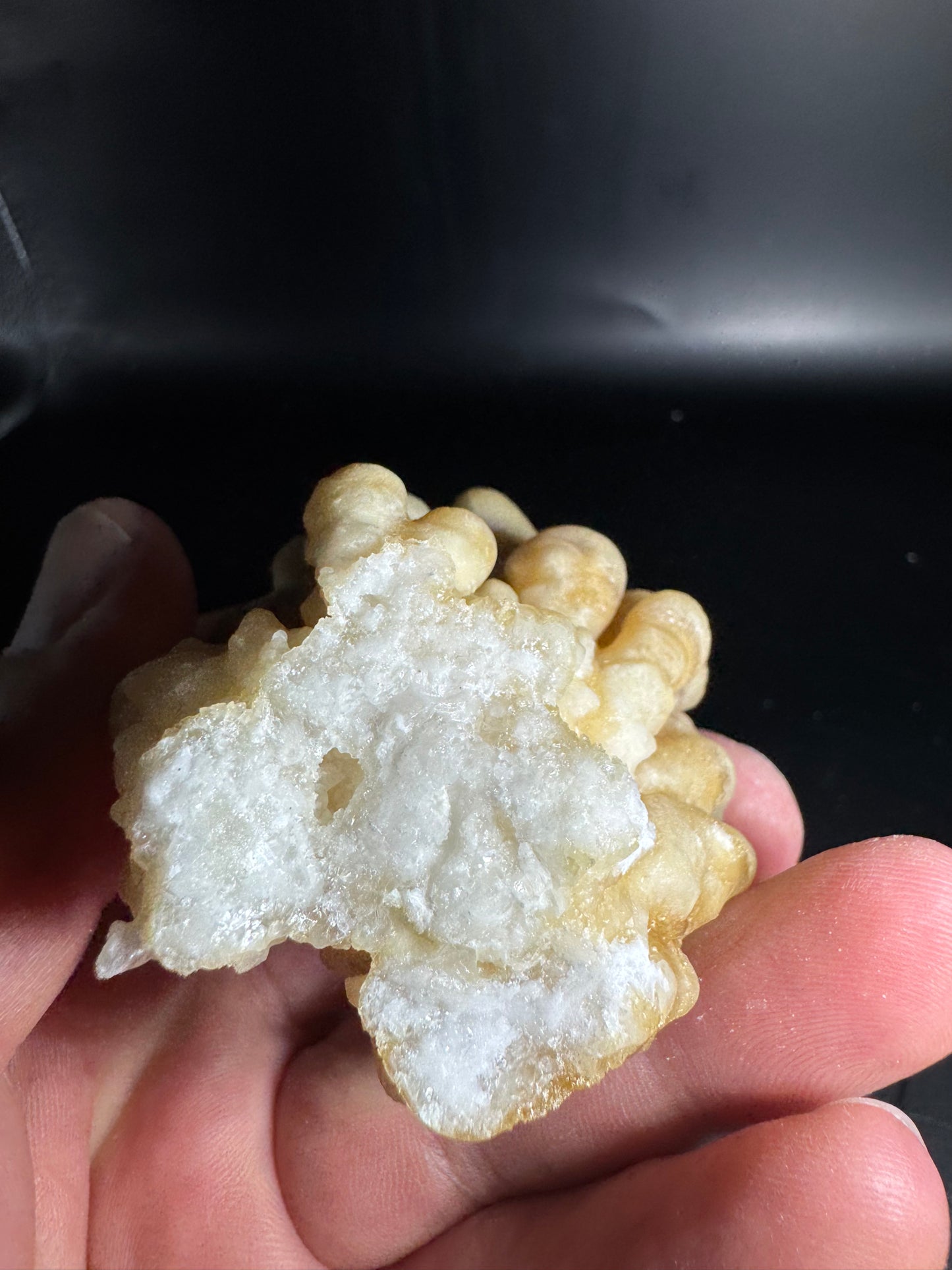 Botryoidal Honey Aragonite - Santa Eulalia, Chihuahua, Mexico 144 g