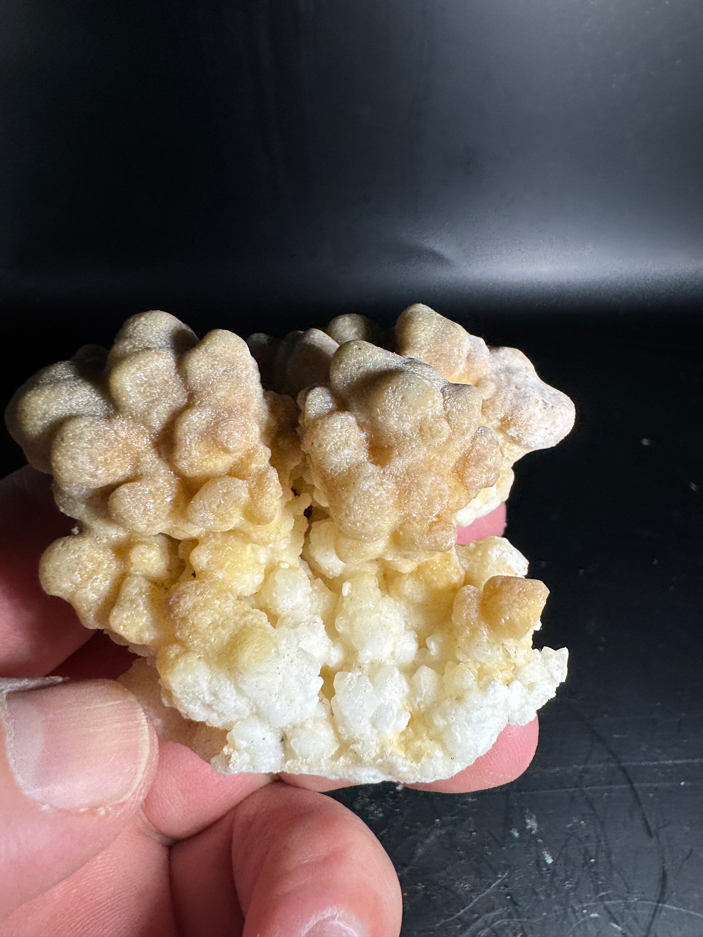 Botryoidal Honey Aragonite - Santa Eulalia, Chihuahua, Mexico 108 g