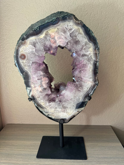 Amethyst Portal on Custom Stand from Brazil