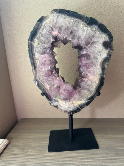 Amethyst Portal on Custom Stand from Brazil