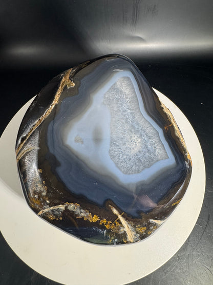 Large Enhydro banded Agate from Brazil