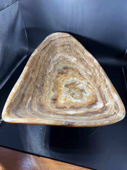 Large Moroccan Onyx Bowl 4.38 LBS!