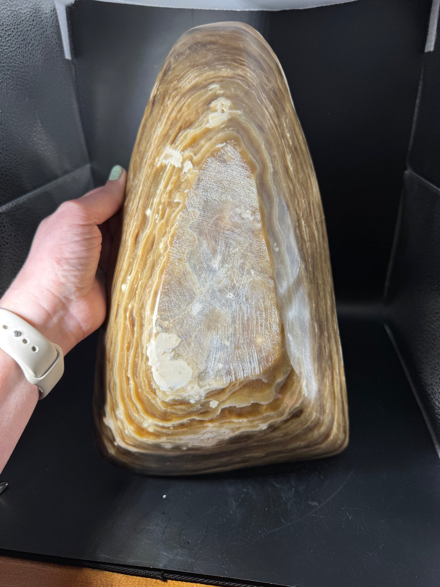 Large Moroccan Onyx Bowl 4.38 LBS!