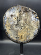 Large Brazilian Agate Geode Slab with Druzy Quartz 4.6 LBS!