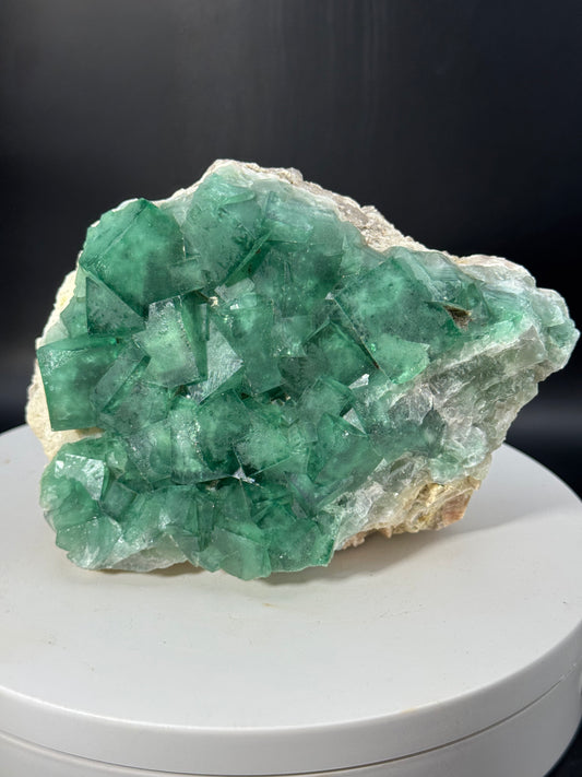 Green Cubic Fluorite From Madagascar 3 LBS!