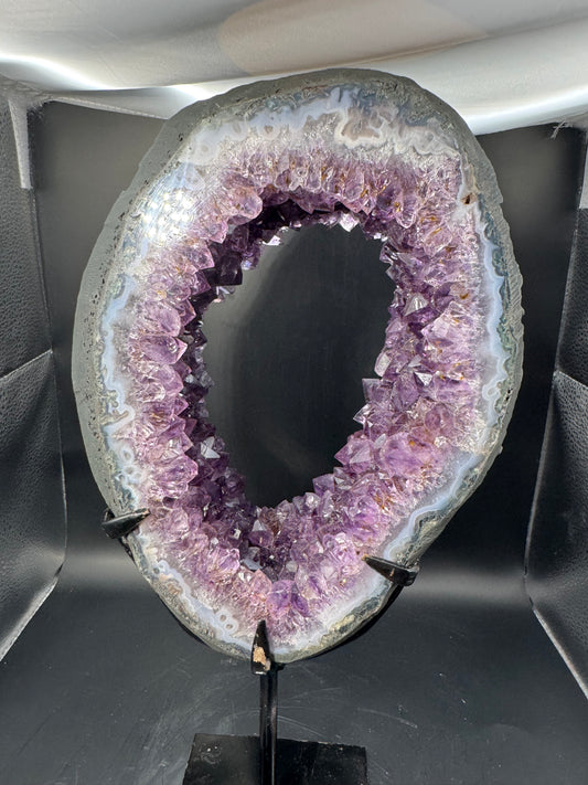 Amethyst Portal on Custom Stand from Brazil
