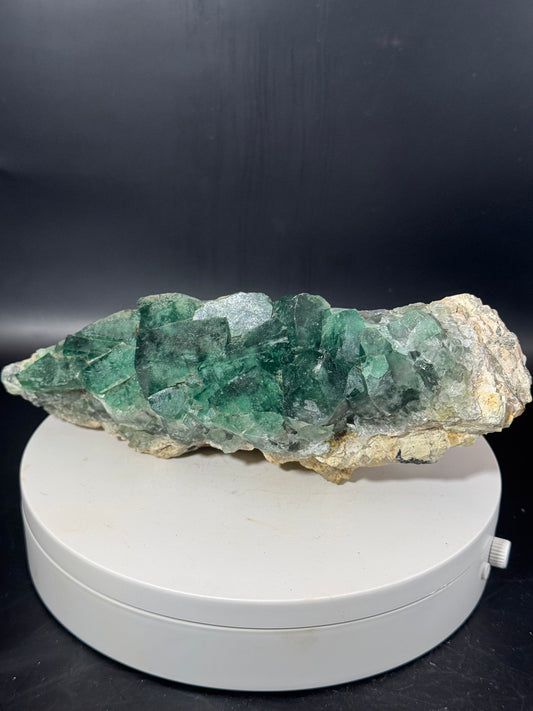Green Cubic Fluorite From Madagascar 3.28 LBS!