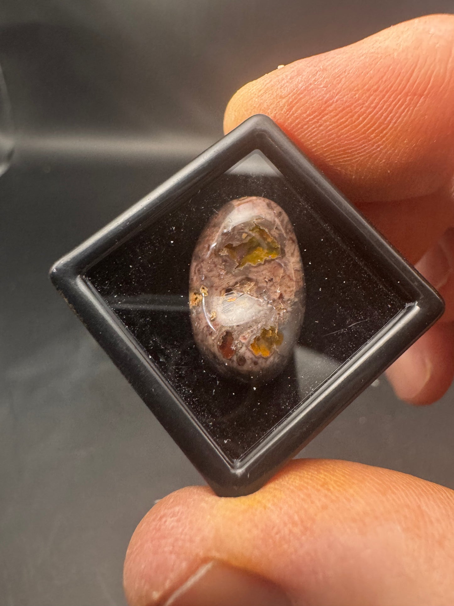 Mexican Cantera Fire Opal Cabochon 14 ct