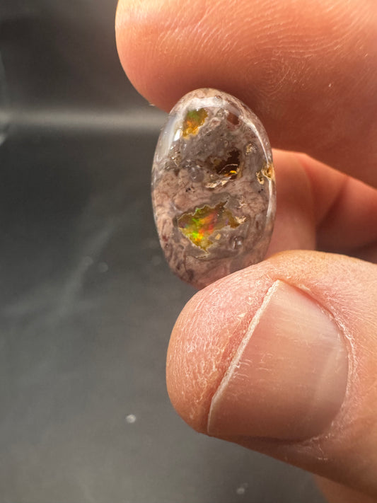 Mexican Cantera Fire Opal Cabochon 14 ct