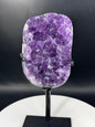 Amethyst Geode on Custom Stand Brazil