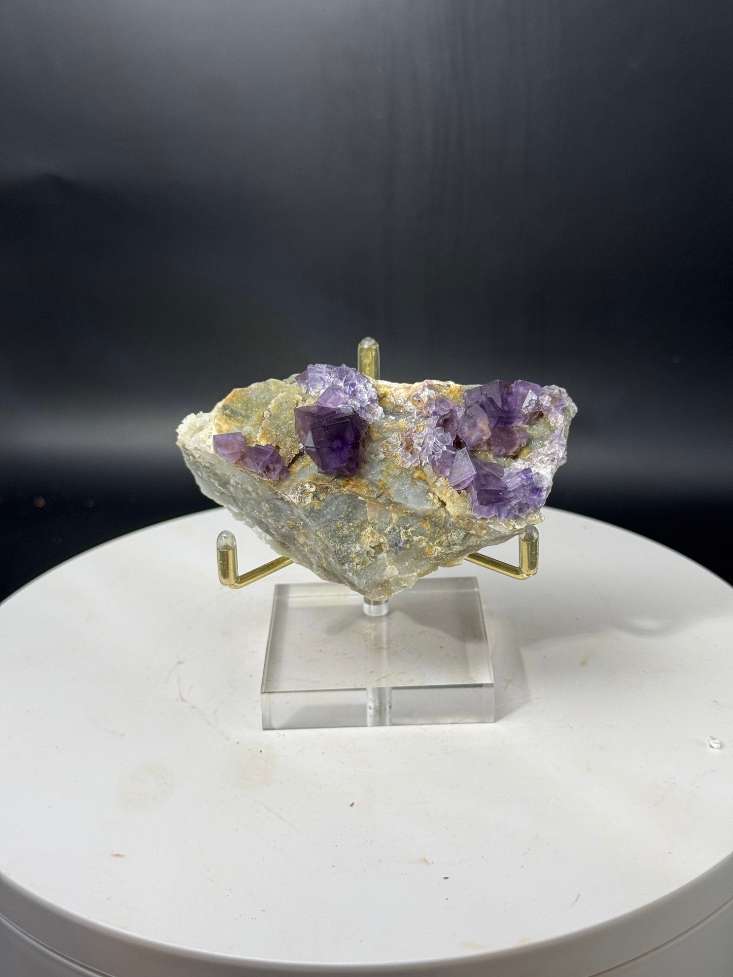 Purple Cubic Fluorite Guangxi China 130 Grams