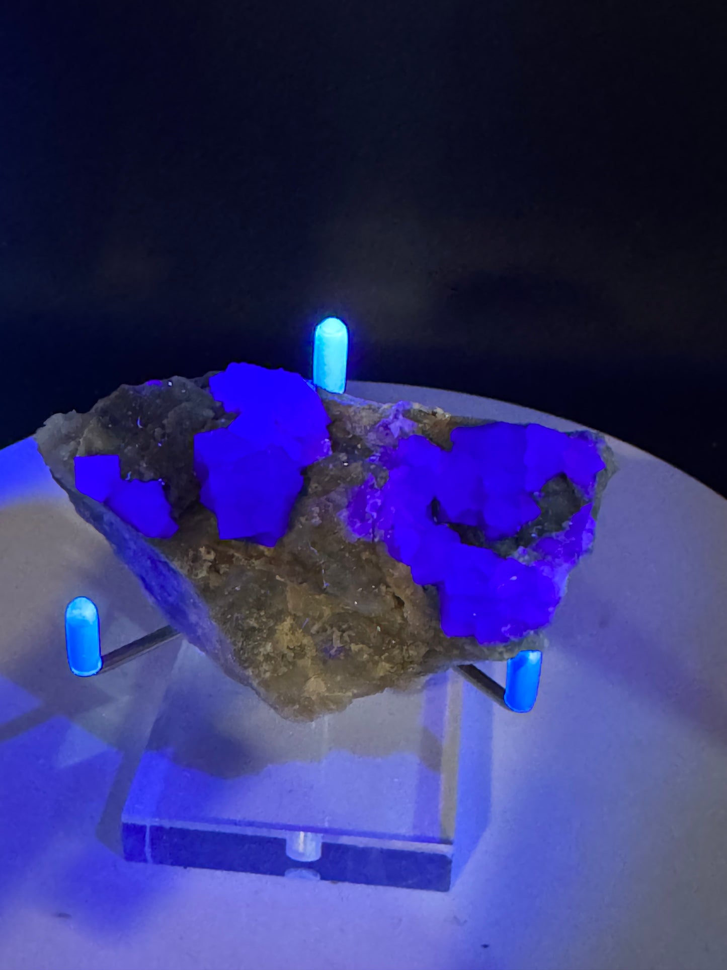 Purple Cubic Fluorite Guangxi China 130 Grams