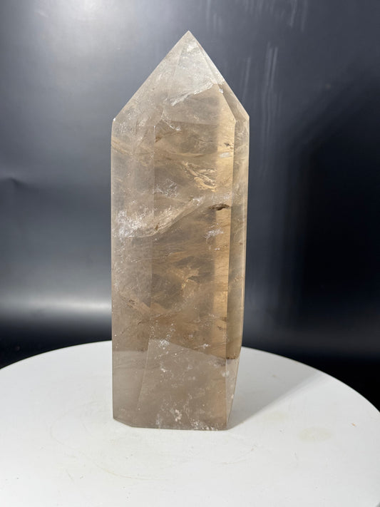 Huge Rainbow Quartz Tower 1.5 LBS!