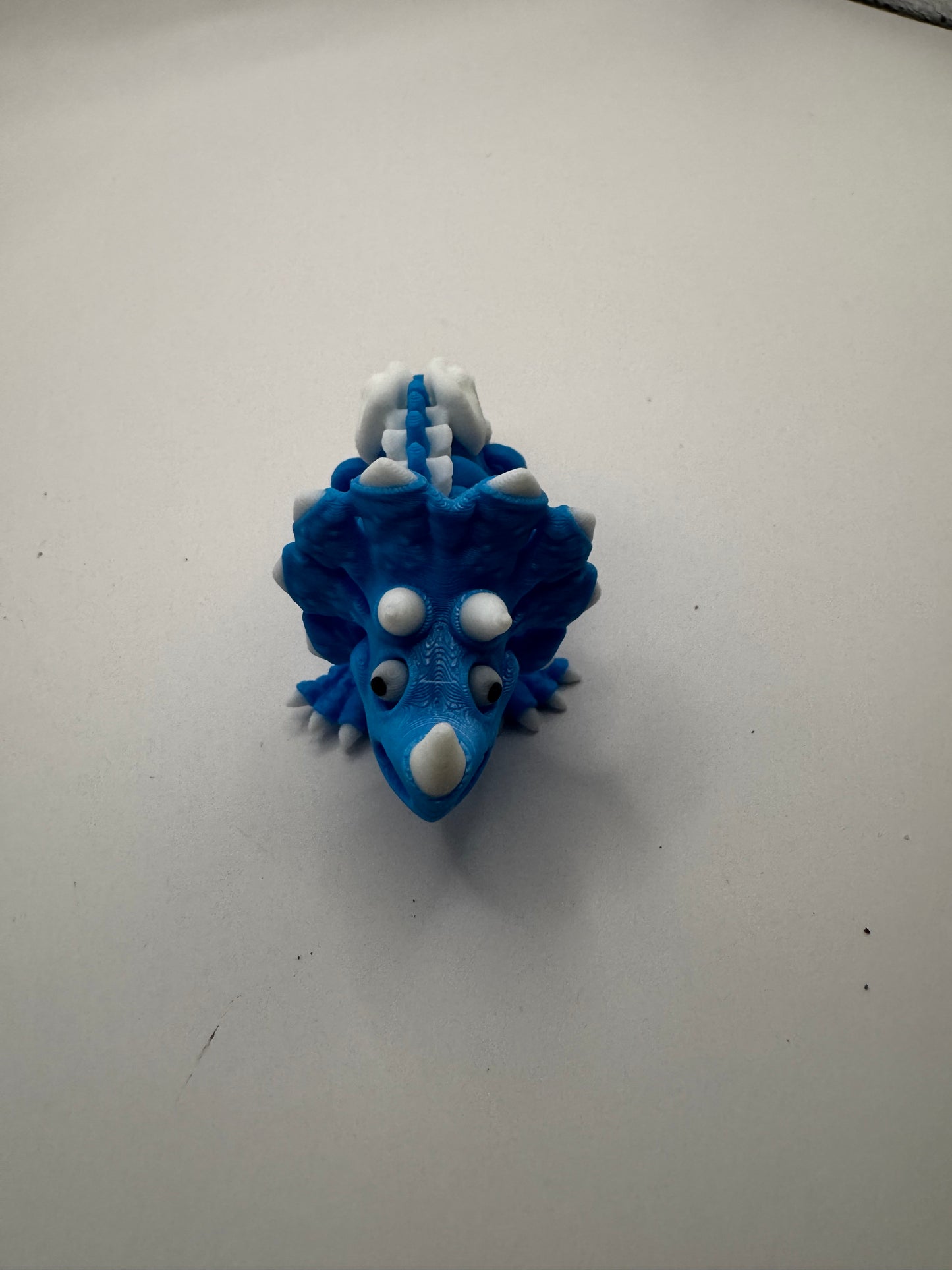 Articulating Triceratops Keychain | 3D Printed Flexi Dinosaur | Movable Joints | Dinosaur Lover Gift