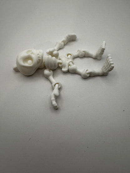 3D Printed 5 inch Articulated Flexi Factory Skeleton | Hanging Decor | Halloween |