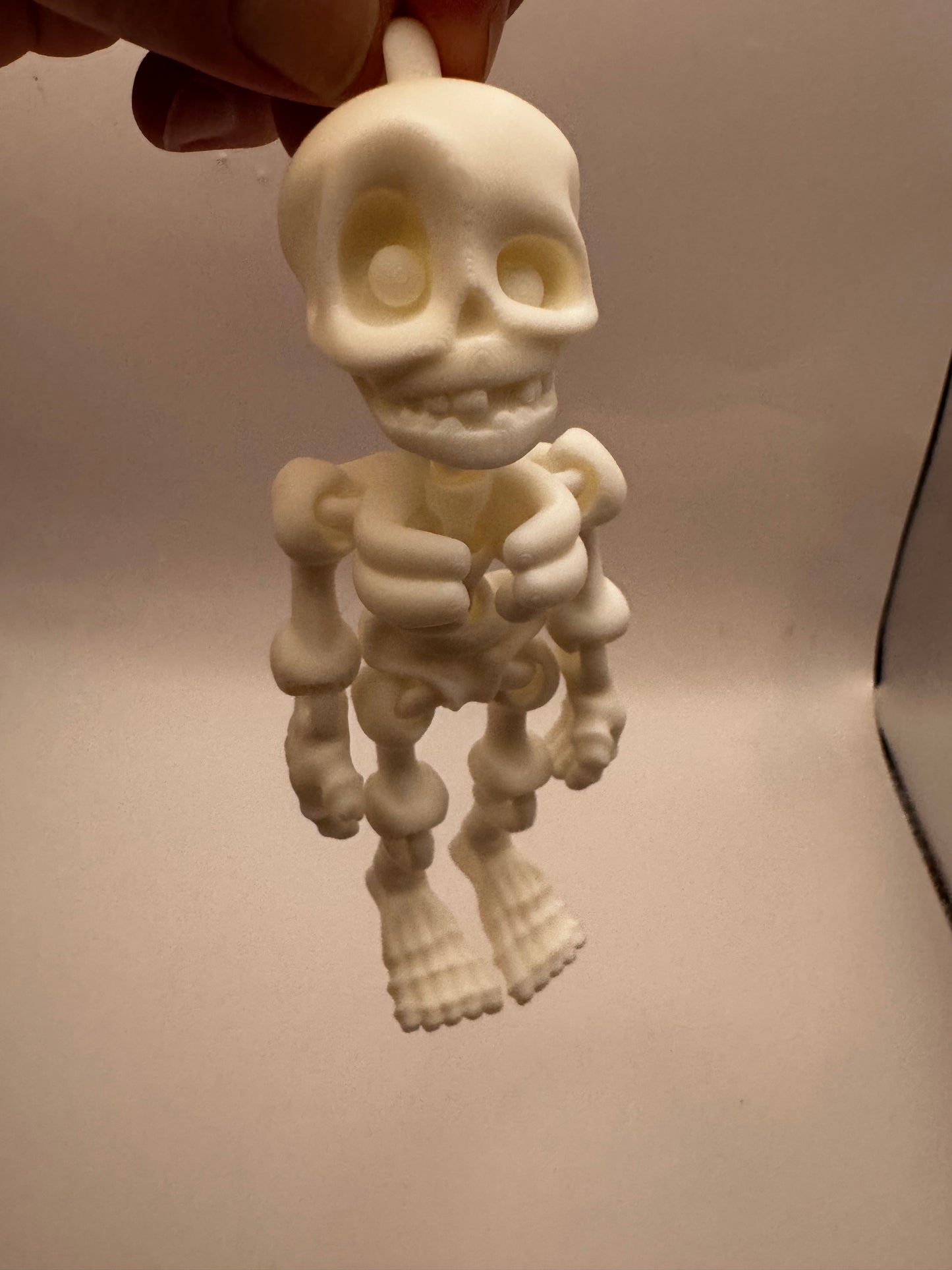 3D Printed 5 inch Articulated Flexi Factory Skeleton | Hanging Decor | Halloween |