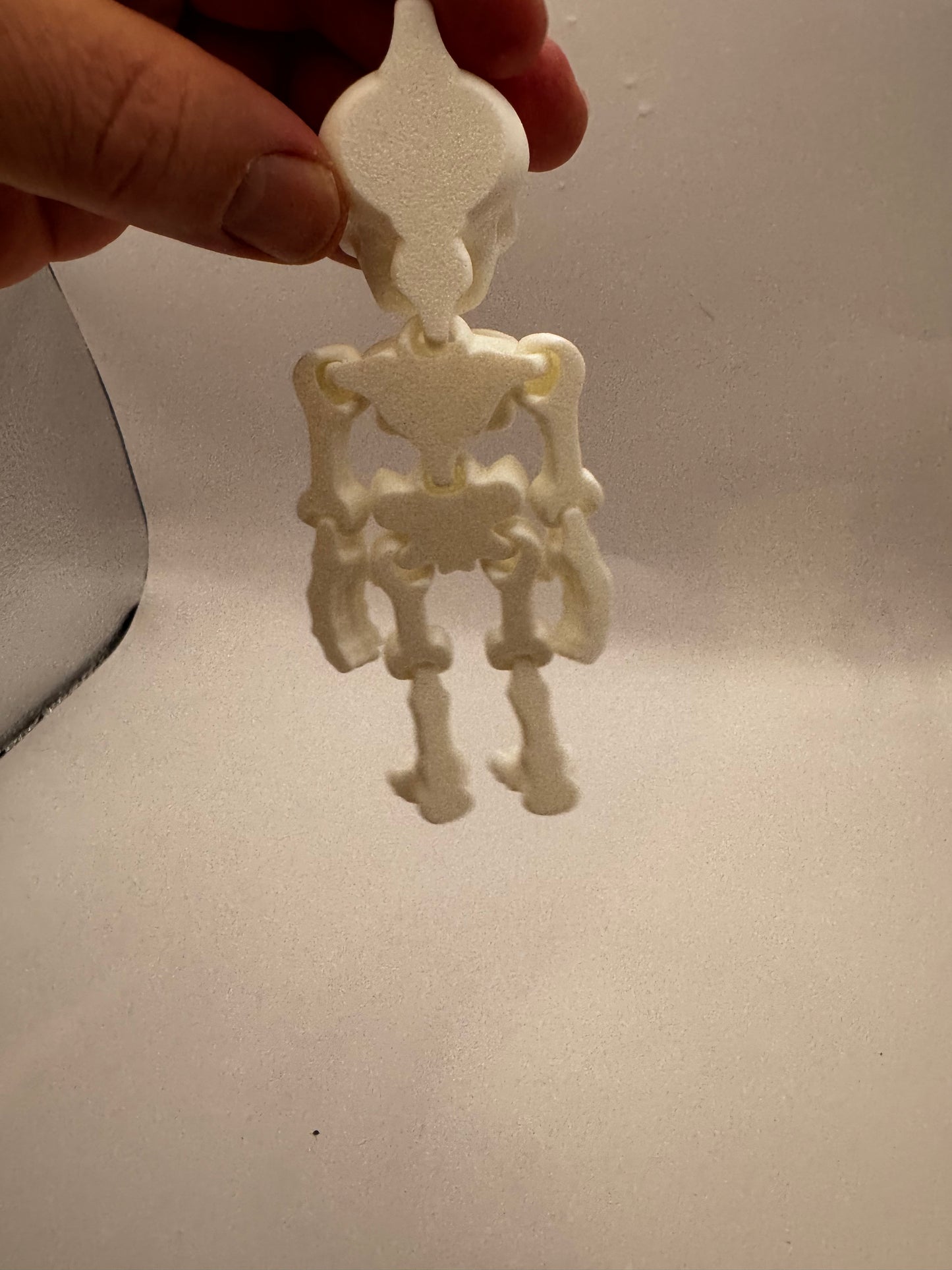 3D Printed 5 inch Articulated Flexi Factory Skeleton | Hanging Decor | Halloween |