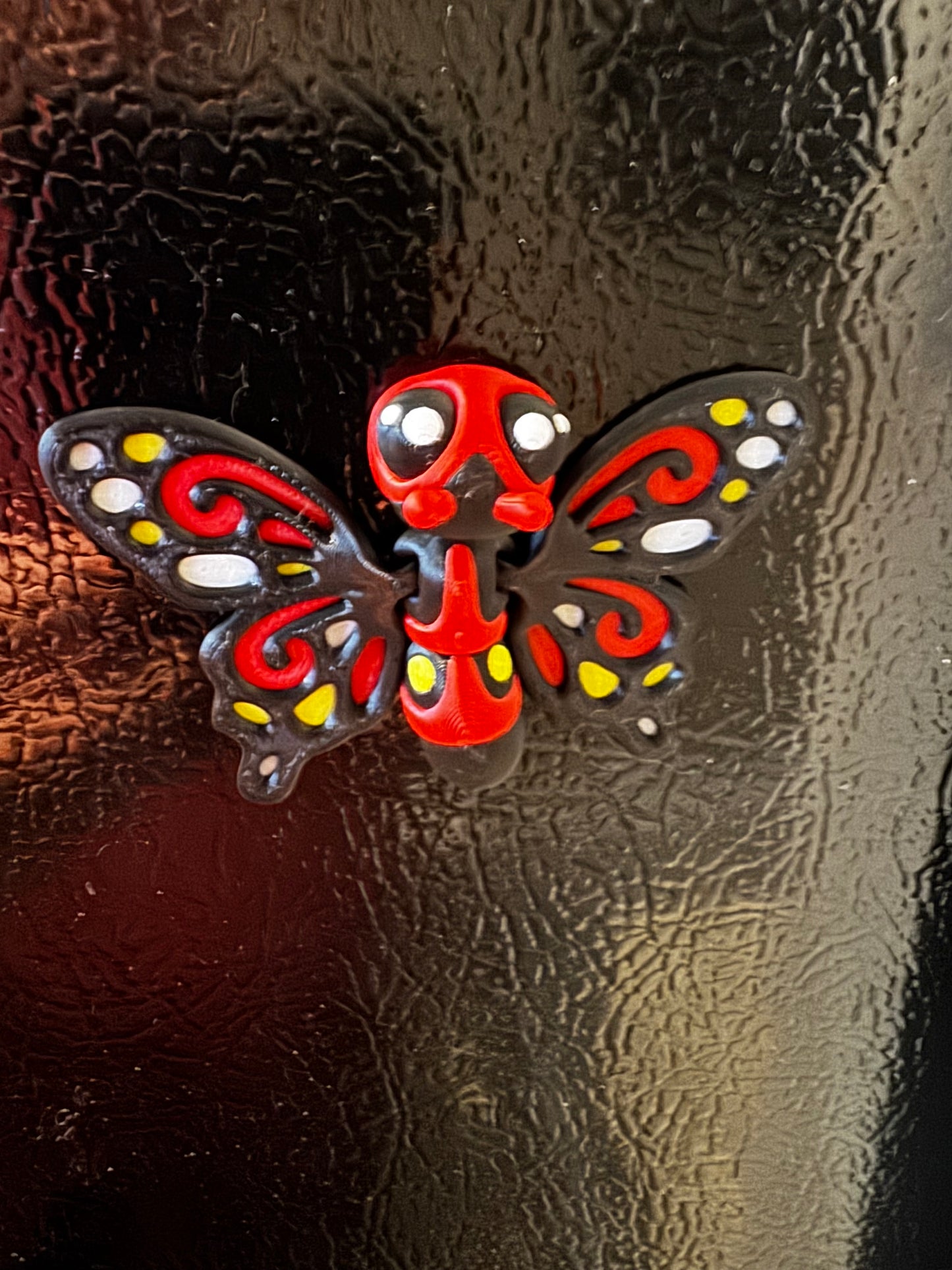 3D Printed Articulated Butterfly Magnet | Flexible Moving Wings | Colorful Fridge Decor | Handmade Gift Idea