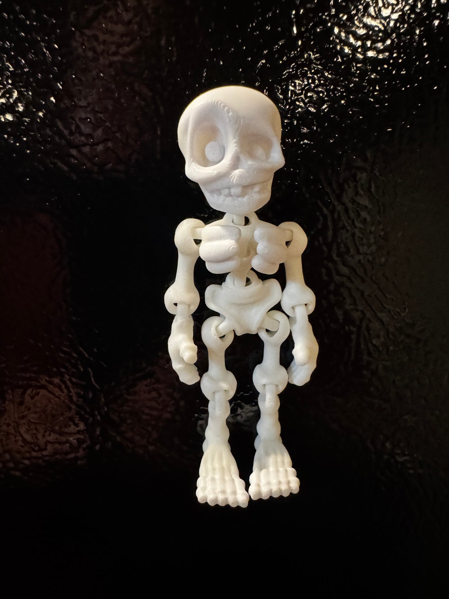 (5) 3D Printed Skeleton Magnets | Movable Joints | Fridge Halloween Decor Desk Toy