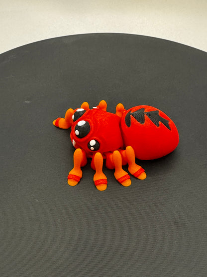 Articulated 3D Printed Spider - Fidget Toy & Halloween Deco, Spooky Gift for Kids Adults
