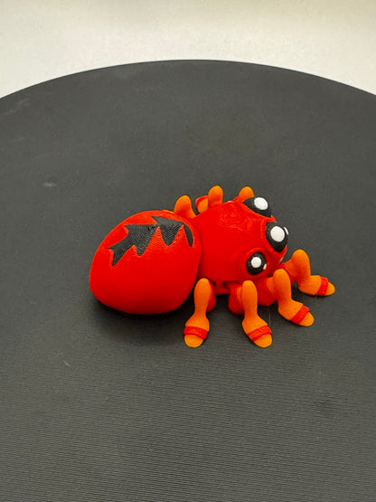 Articulated 3D Printed Spider - Fidget Toy & Halloween Deco, Spooky Gift for Kids Adults
