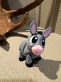 3D Printed Flexi Donkey Toy | Articulated Fidget Animal with Swivel Head | Kids Gift | Farm Animal