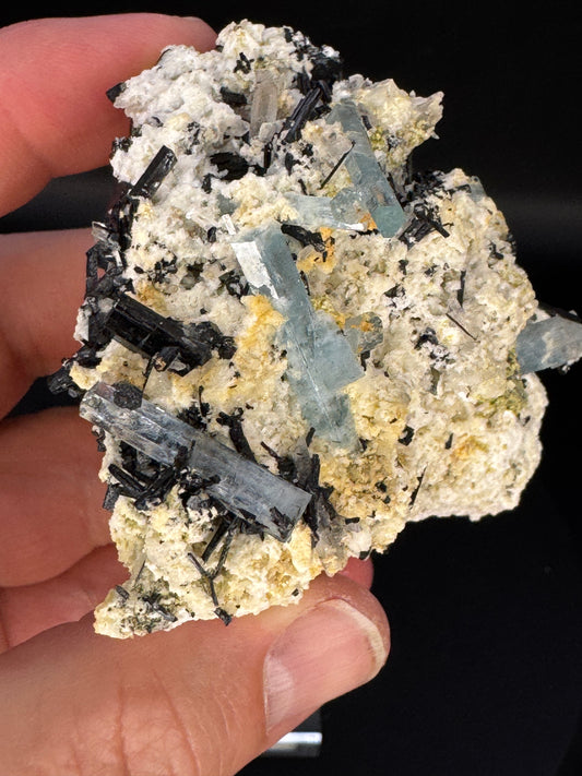 97g Natural Aquamarine Cluster Mineral Specimen Namibia