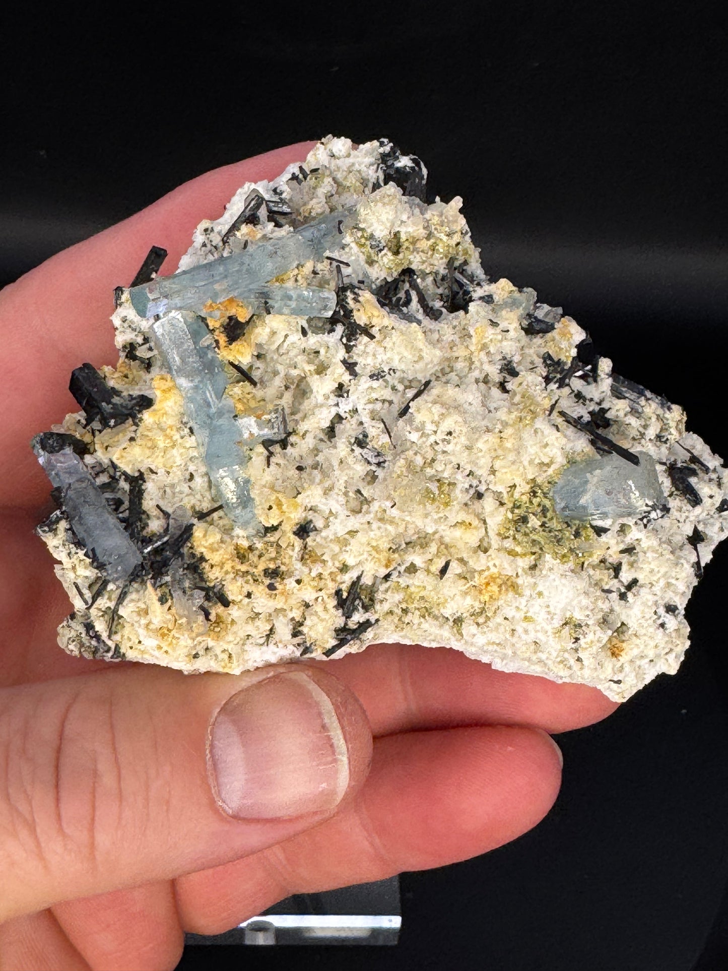 97g Natural Aquamarine Cluster Mineral Specimen Namibia