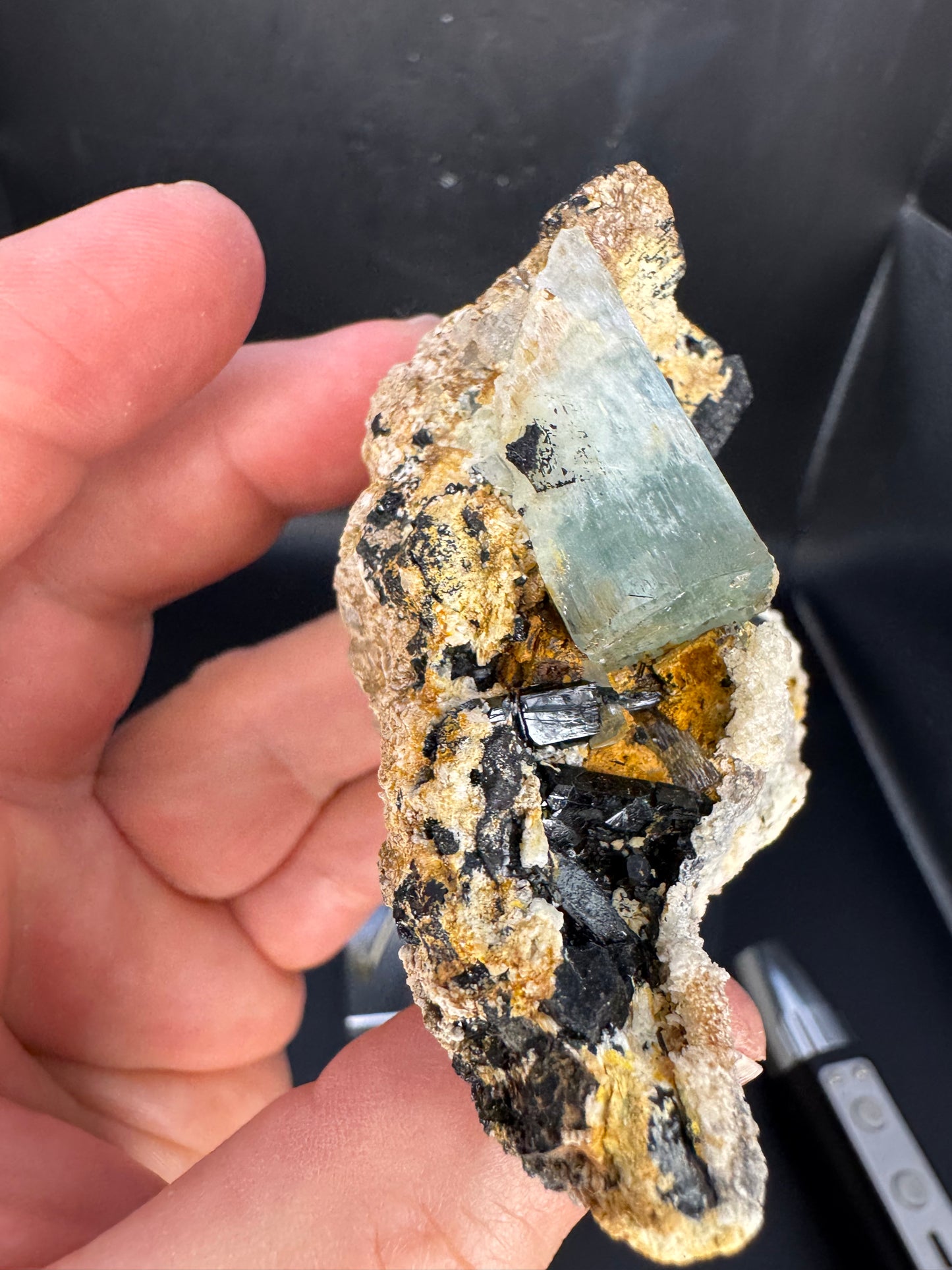 Natural Aquamarine Cluster Mineral Specimen Namibia 123G