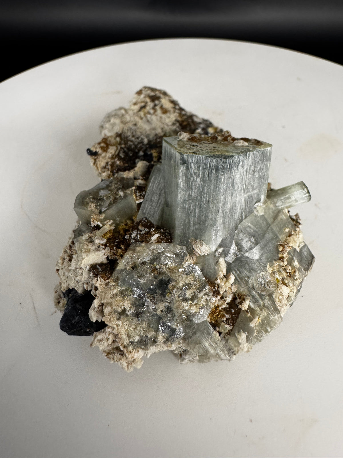 Natural Aquamarine Cluster Mineral Specimen Namibia 115G