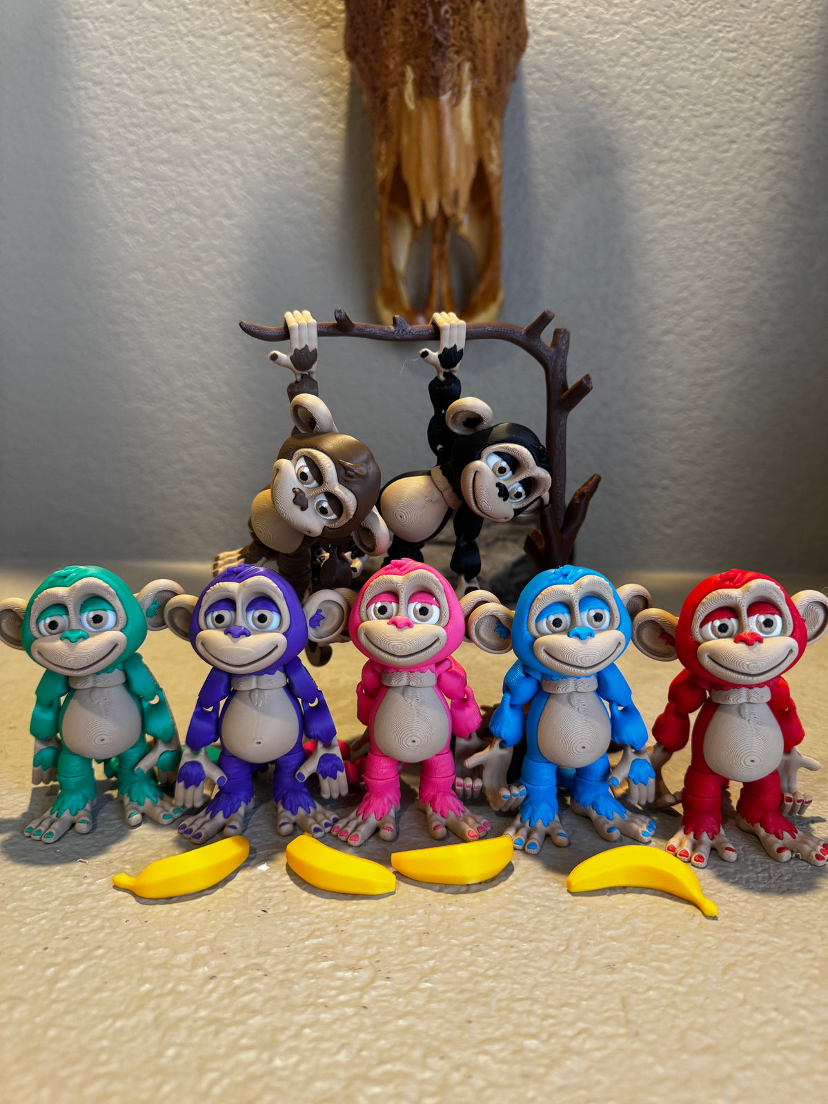 5 Inch Monkey with Banana Great Gift and Desk Figure