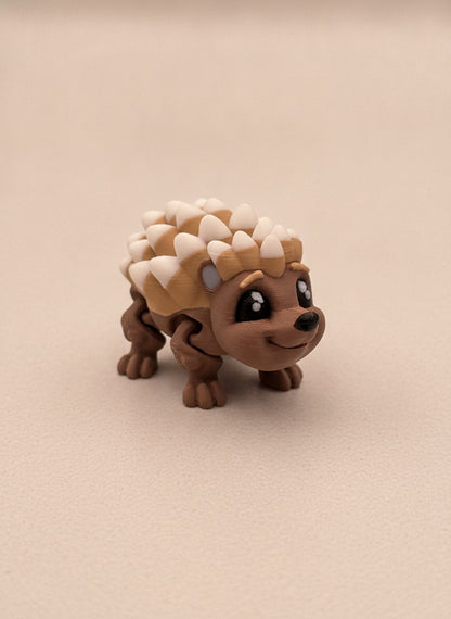 Articulated Hedgehog - 3D Printed Fidget Toy | Flexible Hedgehog Figurine | Cute Desk Decor | Movable Joints | Fun Stress Relief Gift