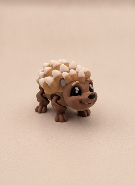 Articulated Hedgehog - 3D Printed Fidget Toy | Flexible Hedgehog Figurine | Cute Desk Decor | Movable Joints | Fun Stress Relief Gift