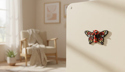 3D Printed Articulated Butterfly Magnet | Flexible Moving Wings | Colorful Fridge Decor | Handmade Gift Idea