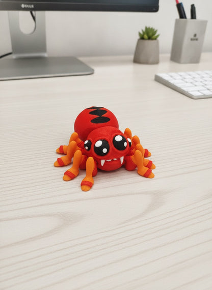 Articulated 3D Printed Spider - Fidget Toy & Halloween Deco, Spooky Gift for Kids Adults