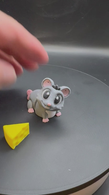 Flexi Mouse with Cheese 2 inch