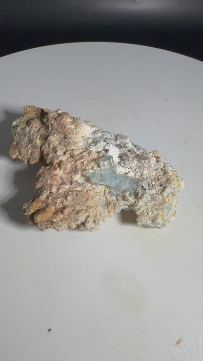 58g Natural Aquamarine Cluster Mineral Specimen Namibia