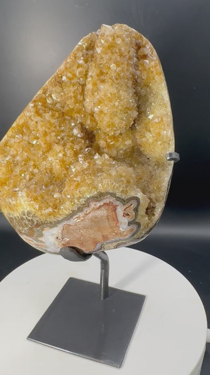Citrine Freeform on Custom Stand from Brazil 3 lbs!