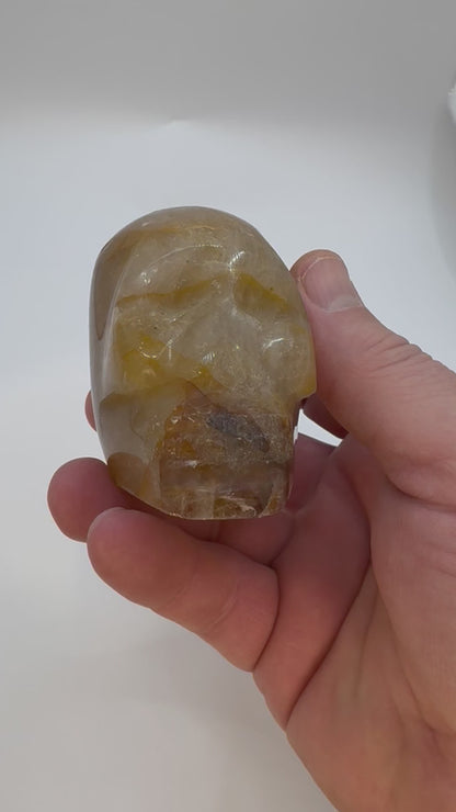 Fire quartz skull