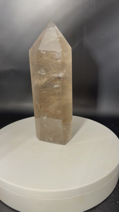 Huge Rainbow Quartz Tower 1.5 LBS!