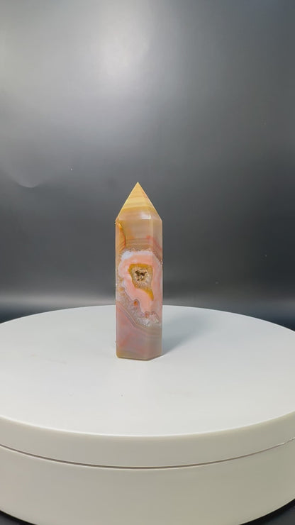Brazilian Agate Tower
