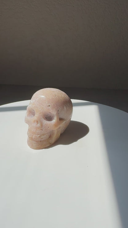 Orange Aventurine Skull 2 inch
