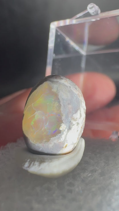 Mexican Cantera Fire Opal Cabochon