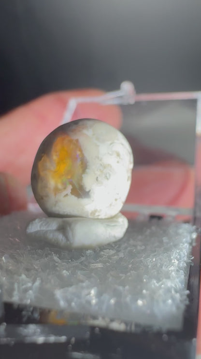 Mexican Cantera Fire Opal Cabochon