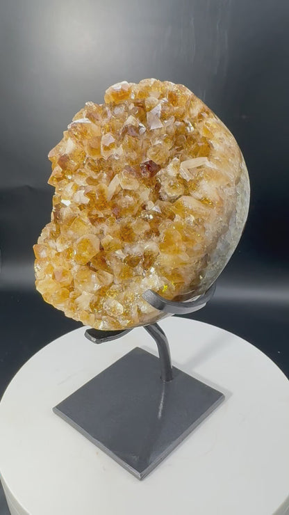 Citrine Freeform on Custom Stand from Brazil 3.5 lbs!