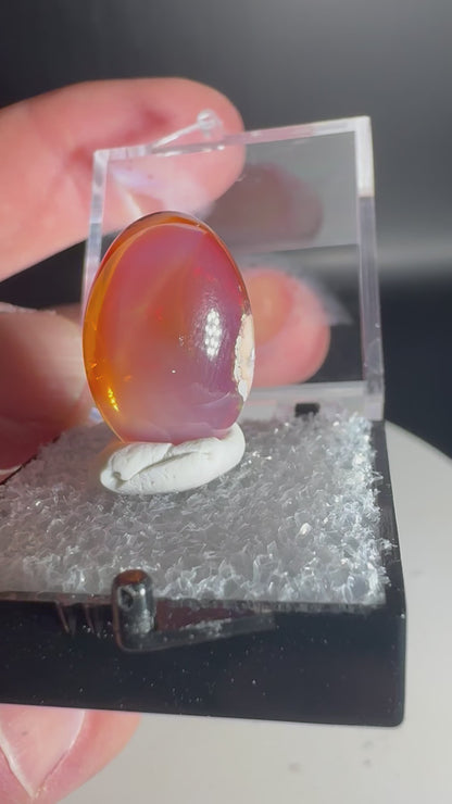 Mexican Cantera Fire Opal Cabochon