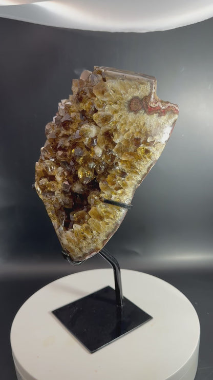 Citrine Freeform on Custom Stand from Brazil 4.7 lbs!