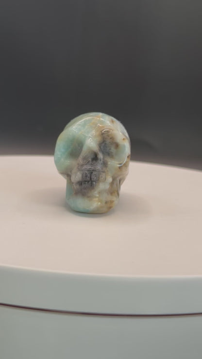 Blue Calcite Skull