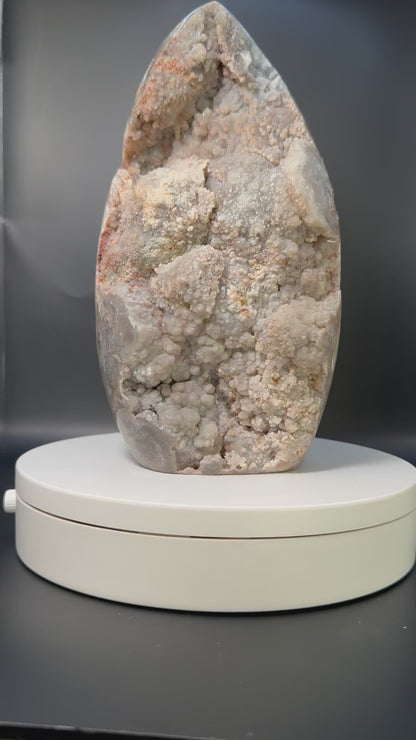 Brazilan Agate Covered in Sugar and Druzy