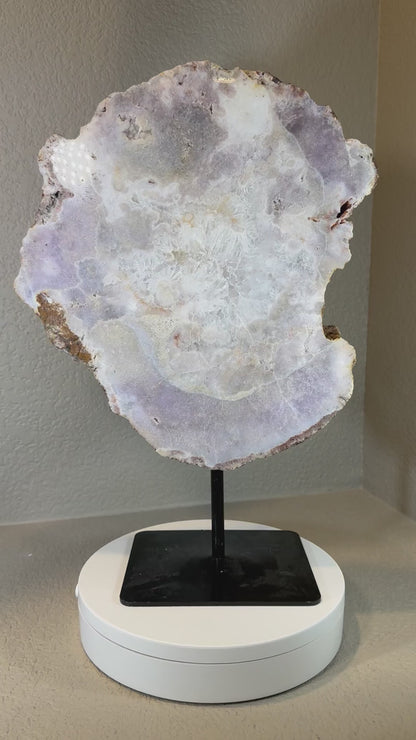 Huge Amethyst Slab on Stand